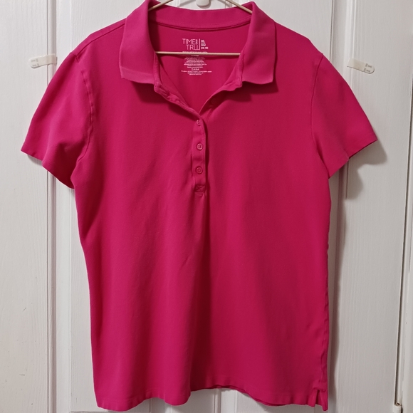 Women's Polo shirts, Red & Pink size 16-18, Good condition - Picture 6 of 8